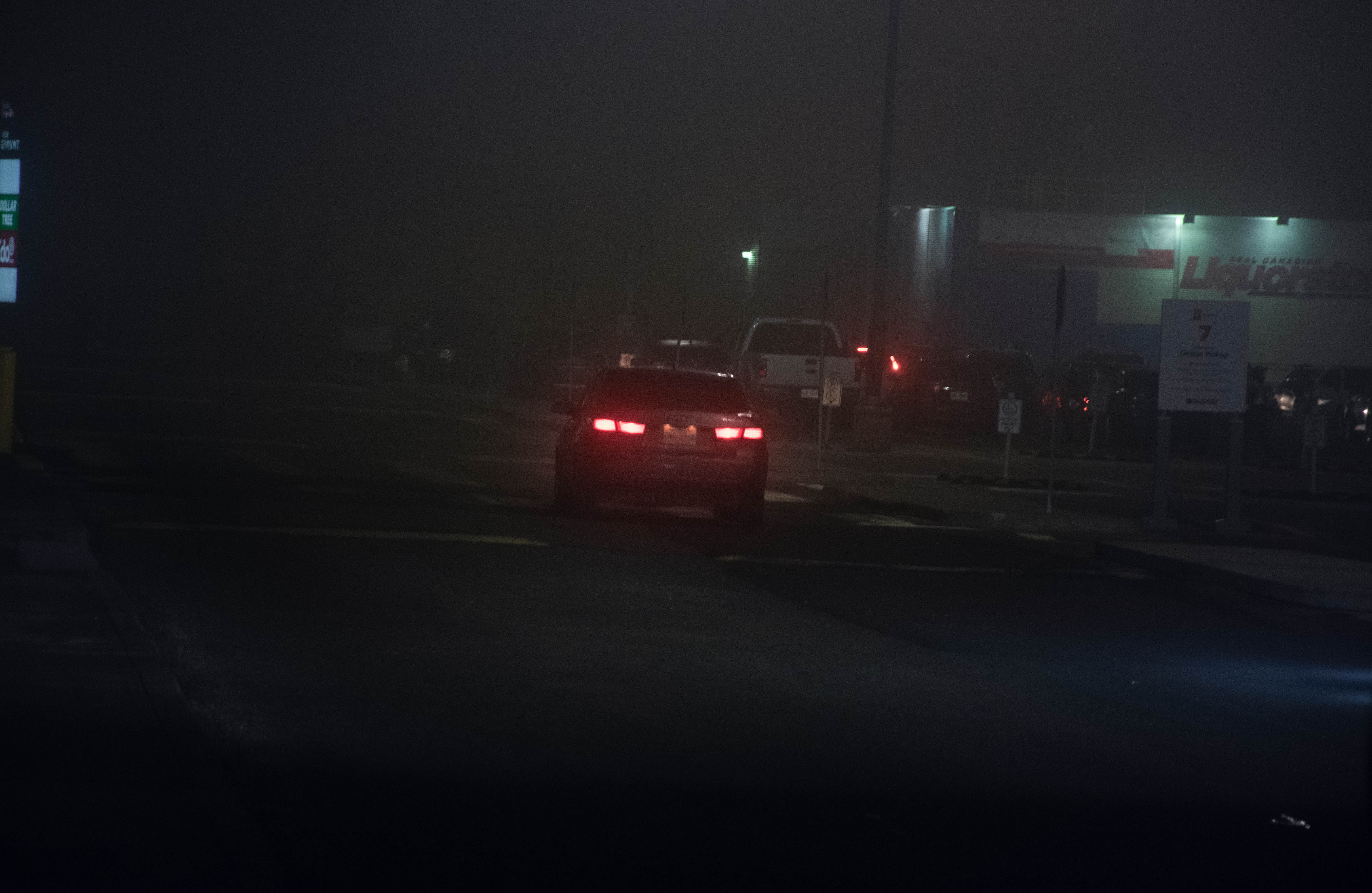 Foggy Car Scene